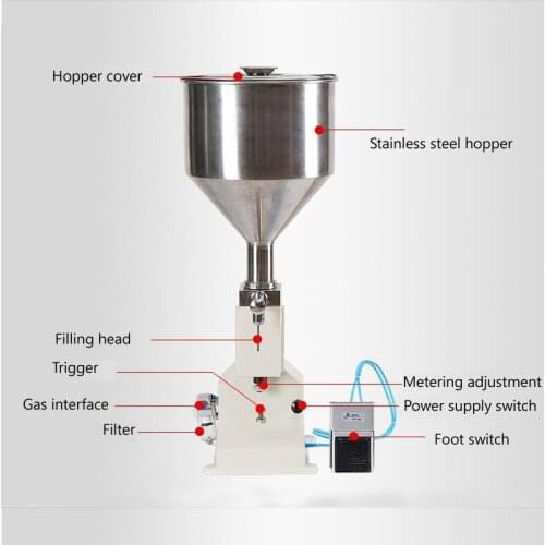 Manual paste filling machine Small liquid and paste dual purpose quantitative filling machine