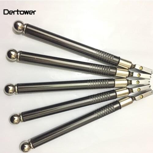 Professional Oil Feed Glass Cutter Diamond Antislip Metal Handle Cutting Tools