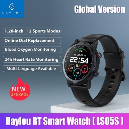 Original Upversion Haylou RT LS05S Smart Watch Global Version Sports Bracelet BT5.0 Fitness Tracker IP68 Waterproof Smartwatch