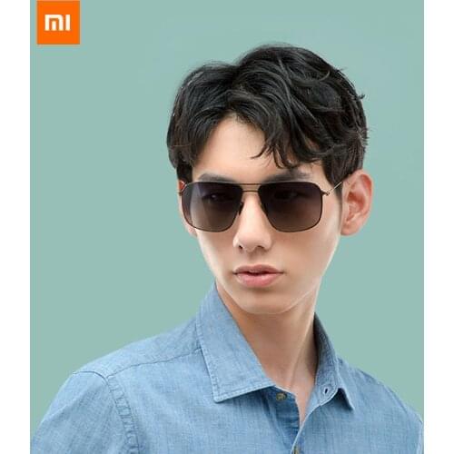 Original Xiaomi Mijia Sunglasses Nylon Polarized Classic Square Pro UV Protection Against Oil Stains Stainless Steel Frame