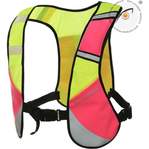 Cyrusher Reflective Safety Night Riding Vest Running Vest Breathable Mesh Sweat Absorbent Elastic Unisex Size Adjustable
