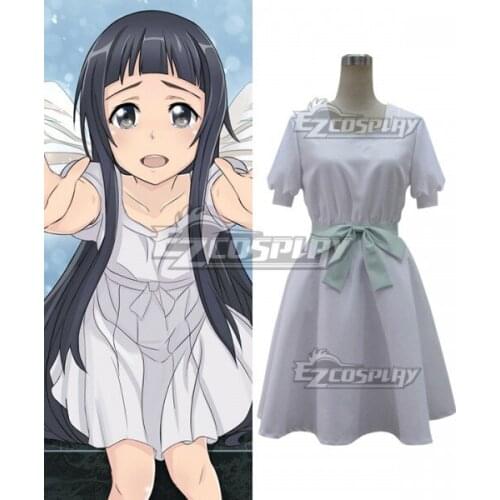 Sword Art Online SAO Yui MHCP001 Girls White Dress Halloween Party Adult Dress Suit Outfit Clothings Cosplay Costume E001