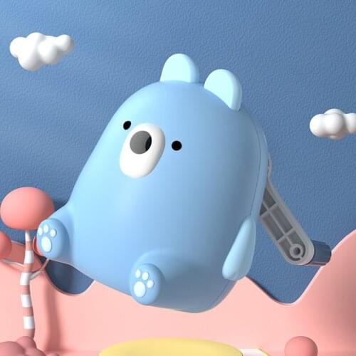 Bear Rotary Pencil Sharpener ABS Rotating Color Pencil Sharpener for Kid Gift Creative School Supplie Stationery Pink Blue Set