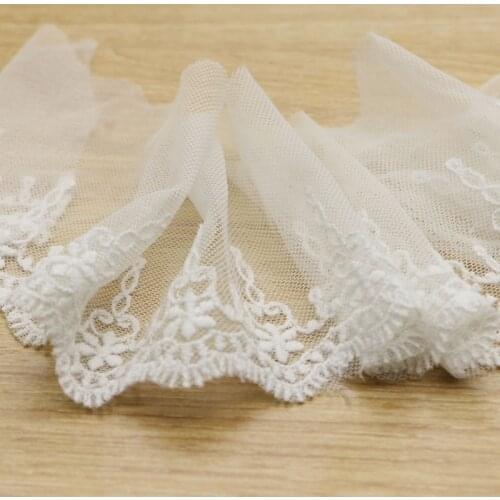 8cm width embroid sewing ribbon guipure lace trim or fabric warp knitting DIY Garment Accessories