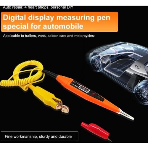 1pc 2.5-32V Auto Car Truck Motorcycle Circuit Digital Voltage Tester Test Pen Car Electrical Diagnostic Tools Free Shipping