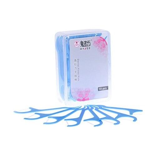 50 pcs Dental Floss Interdental Brush Teeth Stick Toothpicks Floss Pick Healthy dental care products dental flosser tooth clean