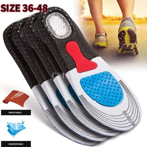 500 Pairs Unisex Sport Shoes Pad Thickening Shock Absorption Basketball Football Silicone Soft Insole