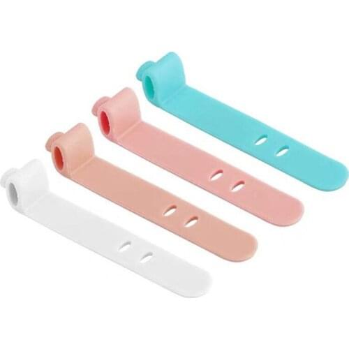 500Pcs/Lot Data Cable Line Organizer Strapping Storage Clip Universal Earphone Line Finishing Home Office Collection LX3799