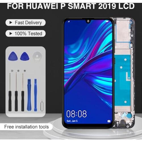 Dinamico Promotion 6.2inch For Huawei P Smart 2019 LCD P Smart 2019 Display Touch Screen Digitizer Assembly Free Shipping+Tools