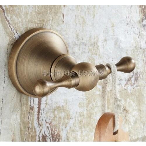 Antique Brass Wall Mounted Bathroom Hardware Robe Hook Wba089