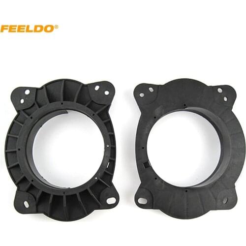 FEELDO Car Stereo Speaker Mat for Toyota Camry Highlander Reiz 2006-2011 Solid 6*9 To 6.5" Speaker Spacer Adapter Ring Pads#6034