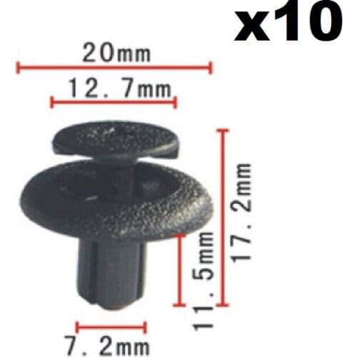 DOOR MOULDING TRIM STRIP CLIPS RUBSTRIP X10 Plastic Clips