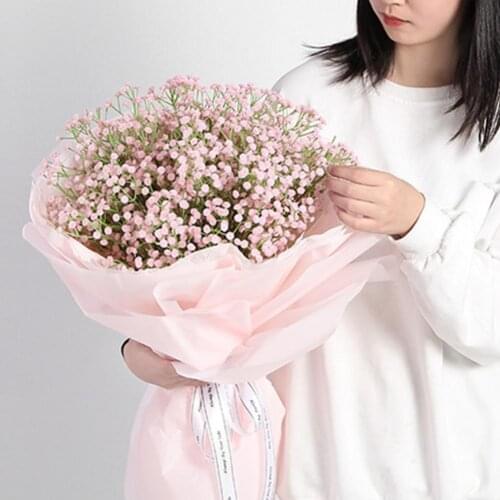 High Quality Fake Gypsophila Ornamental Vase Bottle Flowers Plastic Wedding Birthday Party Gifts Simulation Bouquet Decoration