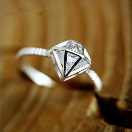 Fashion Crown Zircon Open Rings for Women Wedding Accessories Hotsale Korean Trendy Jewelry 925 Sterling Silver Gifts SR291