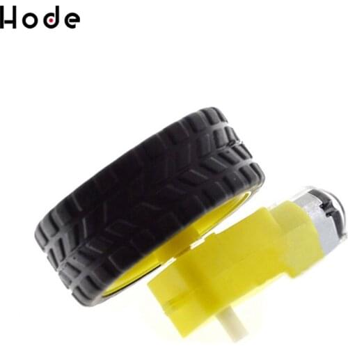TT Motor 130motor with the wheel Smart Car Robot Gear Motor for Arduino DC3V-6V DC Gear Motor 1pcs TT motor+1pcs 66mm wheel