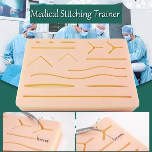 Medical Suture Skin Training Kit Pad Suture Training Kit Suture Pad Trauma Accessories for Practice and Training Use