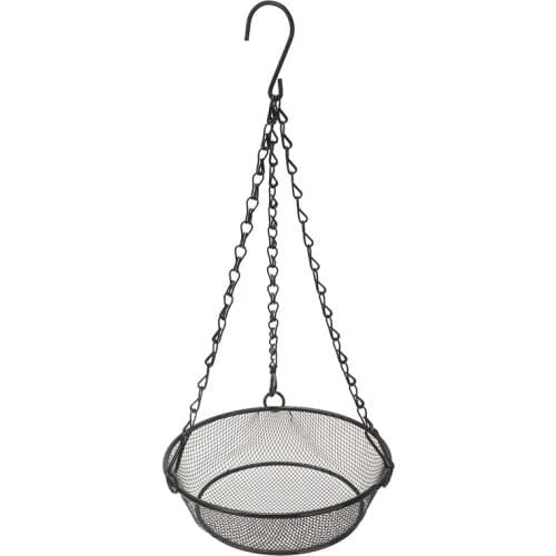 Iron Chain Disc Feeder Hanging Bird Supplies Metal Mesh Tray Nuts Seeds Fatballs Wild Bird Feeding Dish Iron Plate