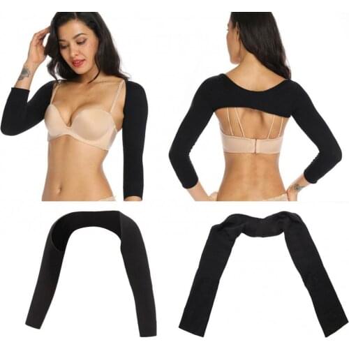 Women Arms Shaper Seamless Slim Compression Sleeves Humpback Posture Corrector Tops Women Shoulder Shapewear Back Support Tops