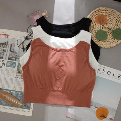 CHRLEISURE Wireless Camisole Ladies Run Sports Womens Tube Top Comfortable Push Up Womens Underwear 2021 New