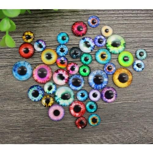 1 Pack 10/16/20MM Glass Doll Eye Handmade Eyes for Dinosaur Toy Animal DIY Accessory