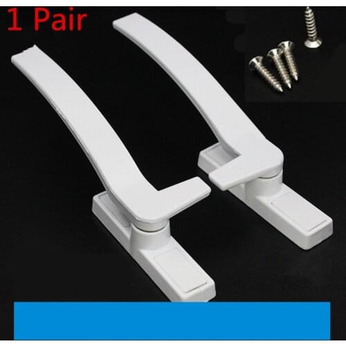 1 Pair White Replacement UPVC Window Handles Hand Zinc Alloy Window Hardware Door Handle