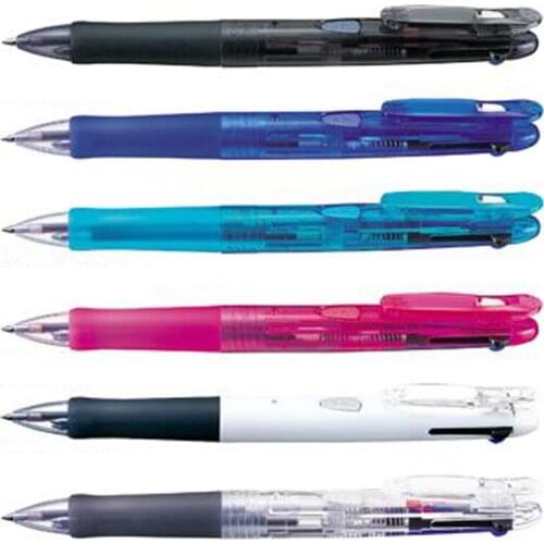 1Pcs Zebra B3A3 Multi-function Ballpoint Pen 0.7MM 3 In 1 Clip-on Original Japan Office &School Signature Pen Stationery