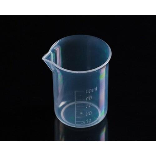 200pcs 50ml and 100ml Plastic Graduated Measuring Cup Jug Beaker Kitchen Lab Tool Liquid Measure Tool W9773