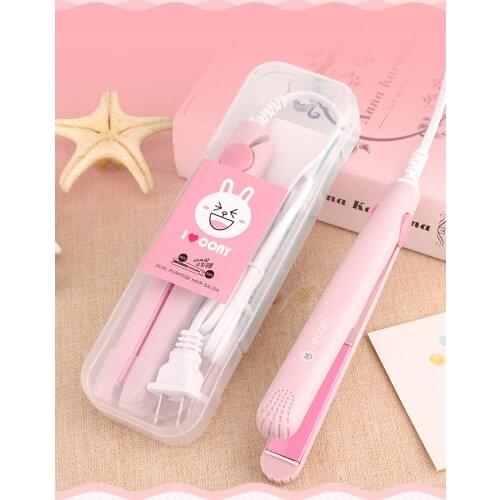 200pcs At Fashion hair straightening machine Mini hair straightener professional ceramic fast hair straightener iron 220V