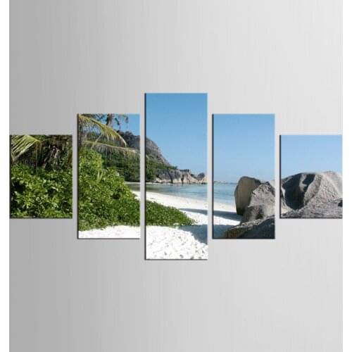 5 pieces framed Wall Art Picture Gift Home Decoration Canvas Print painting Sea view series wholesale/XYZ-FJ-(13)