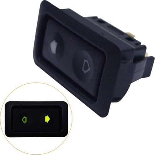 6Pin DC 12V/24V Electric Power Window Switch Button For All Autos with Green LED Light Car Button Switch Car Accessories