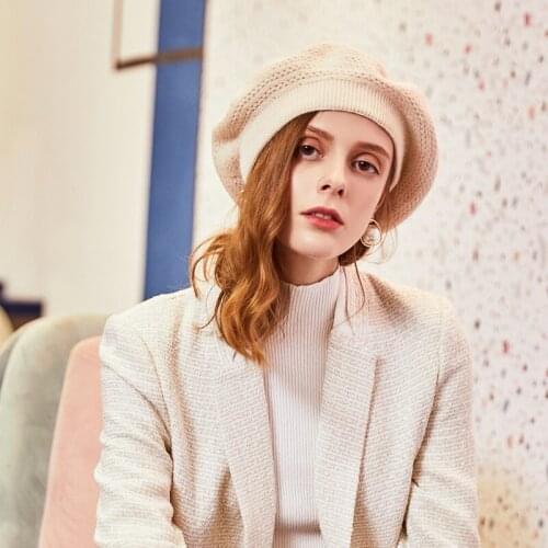 H7677 Women Beret Hat Korean Fashion Warm Thermal Berets Cap Female Autumn Winter High Quality Pure Color Elegant Vintage Hats