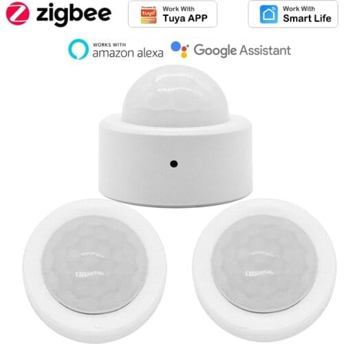New Tuya Zigbee 3.0 Human Body Motion Sensor 120° Detection Angle Wireless Smart Home Mini Body Movement PIR Sensor