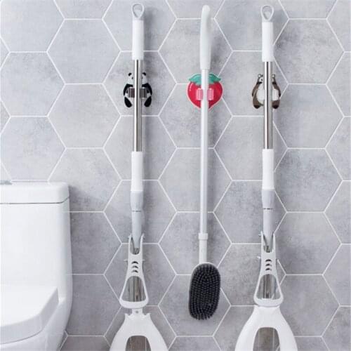 Mop Organizer Holder Hang Brush Broom Hanger Storage Rack Kitchen Tool Hooks Mop Clips Bathroom gadget accessories Wall Mounted