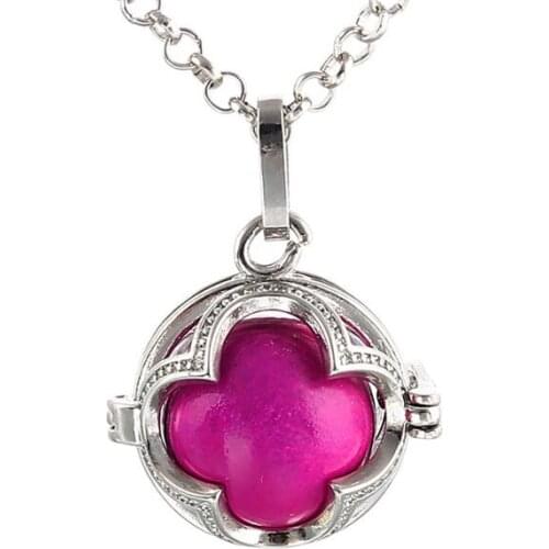 DIY Mexican de bingo musical pregnancy belly ball locket necklace with 1pc belly ball