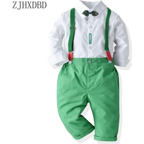 3Pcs Baby Boys Suits Kids Blazers Clothes Wedding Suits Formal Party Wear Cotton Toddler Boy Outerwear Children Clothing Sets