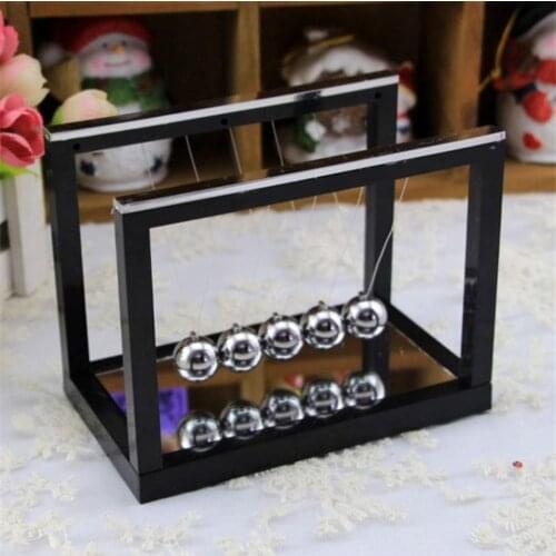 Creative Desktop Perpetual Ornaments Newton Cradle Metal Pendulum Ball Bump Toys Desk Decor Birthday Gift Office Home Decoration