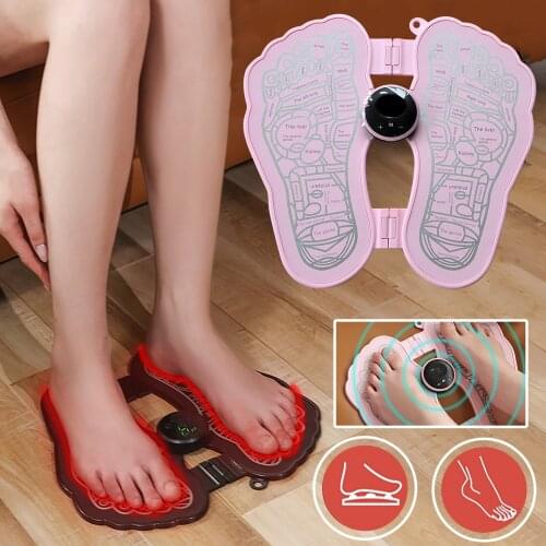 Foot Massager Mat Massageador Pes Muscular Electric Ems Health Care Relaxation Terapia Fisica Massage Relax Machine#DG4