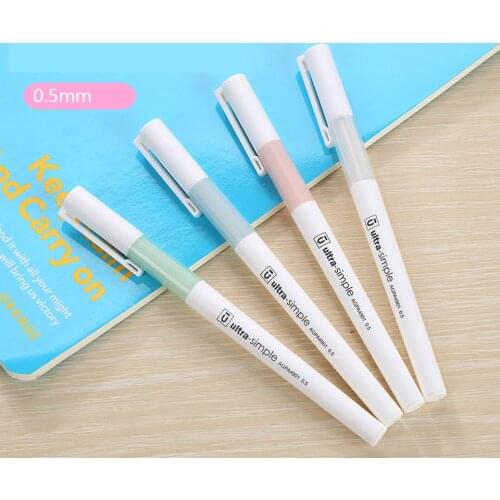 New Quality Gel Pen 0.5mm Black ink student writing Smooth Neutral Pen Office School Stationery Supplies 2Pcs/lot