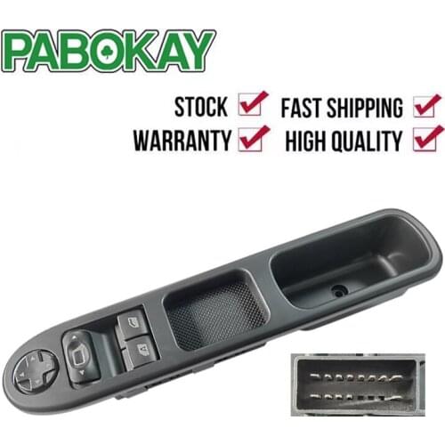 FRONT LEFT DIRVE SIDE Master Power Window Switch for Peugeot 207 Stufenheck 2007-2014 Citroen C3 Picasso 6554QC 6554.QC