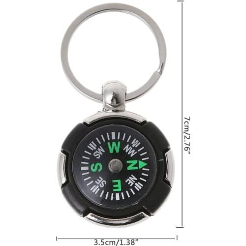 Outdoor camping hiking Mini compass navigator portable key chain survival tool outdoor camping travel accessories