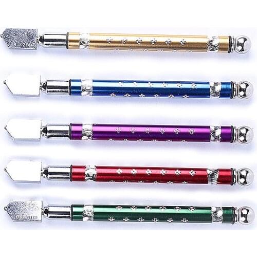 Professional Oil Filled Tungsten Carbide Bottle Glass Cutter Metal Handle Diamond Cutting Wheel Glass Knife