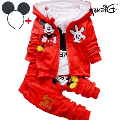 Disney Minnie Mickey Frozen Christmas Blouse Toddler Clothes For Baby Boy Kids Autumn Striped Tops Bebes 4 Style Jogging Suits