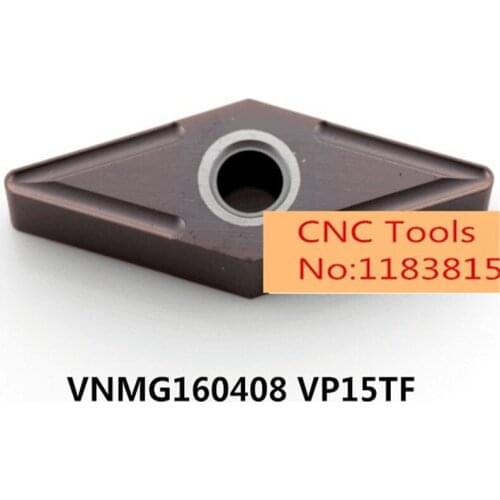 10pcs VNMG160404 VP15TF/VNMG160408 VP15TF carbide inserts for MVJNR/MVQNR,Turning Blades for Steel and Stainless Steel