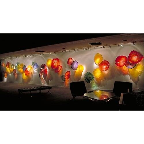 Hand Blown Murano Glass Plates for Hotel Wall Art Decoration