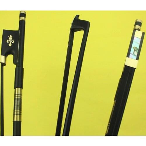 High quality 4/4 full size Carbon fiber violin bow black horse hair