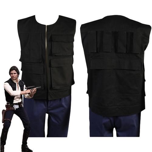 Star Cosplay IV ANH A New Hope Han Solo Cosplay Costume Vest Only Halloween Costumes