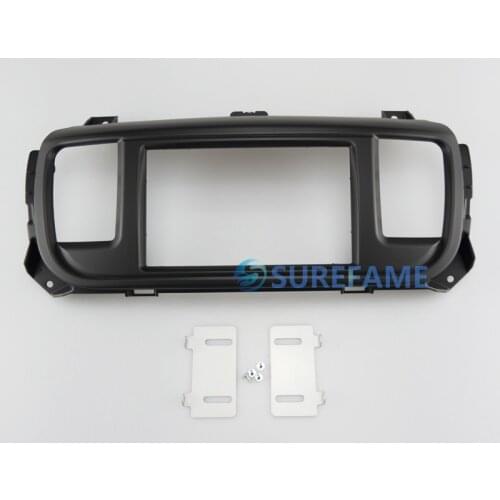 Car Radio Facia for CITROEN Dispatch, TOYOTA ProAce, PEUGEOT Expert, Traveller 2016+ Panel Dash Kit Fascia Plate Console Adapter