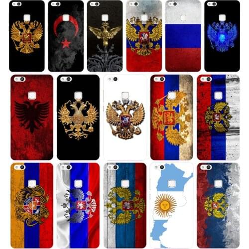 084AA Russia Flag Emblem Soft Silicone Tpu Cover Case for Honor 9 10 huawei p10 lite y6 prime 2018 mate 10 lite play p smart