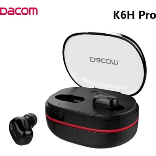 Dacom K6H Pro TWS Ture Wireless Bluetooth Headset BT5.0 Mini Ear Hook Earphones With 1100mAh box Sports Earbuds For phone