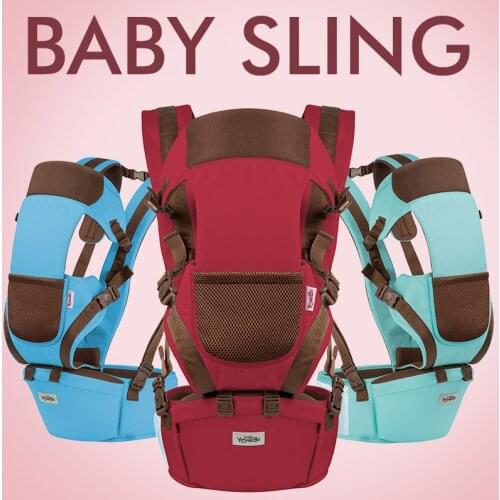 Breathable Ergonomic Baby Carrier Backpack Portable Infant Baby Carrier Kangaroo Hipseat Heaps Baby Sling Carrier Wrap 710